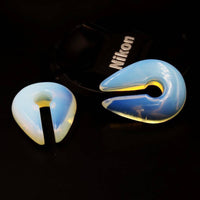 Cargar imagen en el visor de la galería, Ohr Piercing Opalit Stein Schlüsselloch Ohrgewicht - chic-net.de
