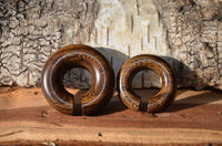 Load image into Gallery viewer, Ohr Piercing Parasitholz Holz Ohrgewicht Ring Donut - chic-net.de
