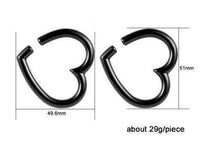 Cargar imagen en el visor de la galería, Ohrgewicht 6mm Dehner Edelstahl gold PVD Herz Piercing - chic-net.de
