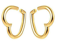 Cargar imagen en el visor de la galería, Ohrgewicht 6mm Dehner Edelstahl gold PVD Herz Piercing - chic-net.de
