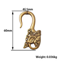 Load image into Gallery viewer, Ohrgewicht Kupfer Piercing 5mm Hook Elefant - chic-net.de
