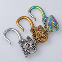 Load image into Gallery viewer, Ohrgewicht Kupfer Piercing 5mm Hook Elefant - chic-net.de
