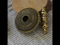 Cargar imagen en el visor de la galería, Ohrgewicht Messing 25mm Flesh Tunnel Teller Querstab - chic-net.de
