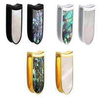 Load image into Gallery viewer, Ohrgewicht Ohrhänger Piercing Edelstahl Perlmutt 12mm - chic-net.de
