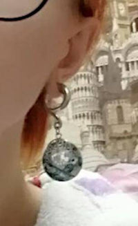 Load image into Gallery viewer, Ohrgewicht Piercing Edelstahl Abalone Baum des Lebens - chic-net.de
