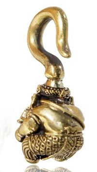 Load image into Gallery viewer, Ohrgewicht Piercing Ganesha Messing gold 4mm 41,5g - chic-net.de
