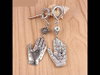 Load image into Gallery viewer, Ohrgewicht Piercing Hook Edelstahl Auge Hand der Fatima - chic-net.de
