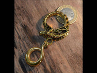 Load image into Gallery viewer, Ohrgewicht Piercing Hook Edelstahl PVD Weltenschlange - chic-net.de
