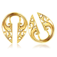 Load image into Gallery viewer, Ohrgewicht Piercing Schlüsselloch Edelstahl PVD Tropfen - chic-net.de
