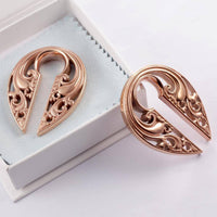 Load image into Gallery viewer, Ohrgewicht Piercing Schlüsselloch Edelstahl PVD Tropfen - chic-net.de
