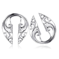 Load image into Gallery viewer, Ohrgewicht Piercing Schlüsselloch Edelstahl PVD Tropfen - chic-net.de
