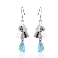 Cargar imagen en el visor de la galería, Ohrhänger Ohrringe 925er Sterling Silber nickelfrei Damen Zirkonia Baum Stein - chic-net.de
