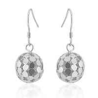 Cargar imagen en el visor de la galería, Ohrhänger Ohrringe 925er Sterling Silber nickelfrei Damen Zirkonia Disco Kugel - chic-net.de
