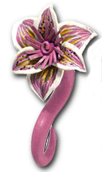 Load image into Gallery viewer, Ohrring Holz Fake Piercing lange Spirale Edelstahl Dehnschnecke - chic-net.de
