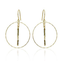 Load image into Gallery viewer, Ohrringe 18 karat vergoldet Ringe Perlen Stäbchen nickelfrei blau rot grün gold - chic-net.de
