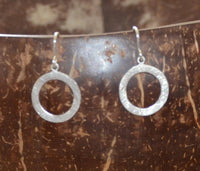 Load image into Gallery viewer, Ohrringe 925 Sterling Silber Ring gebürstet 16mm - chic-net.de
