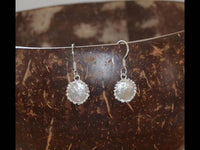 Load image into Gallery viewer, Ohrringe 925 Sterling Silber Sonne gebürstet 11mm - chic-net.de
