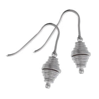 Load image into Gallery viewer, Ohrringe Korkenzieher Spiralen Mandel matt Silberohrringe 925 Sterling Silber Damen Ohrhänger - chic-net.de
