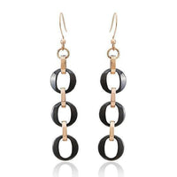 Load image into Gallery viewer, Ohrringe Ohrhänger Damen Edelstahl nickelfrei rostfrei Ohrschmuck Keramik Ringe - chic-net.de
