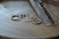 Load image into Gallery viewer, Ohrstecker 925 Sterling Silber Creole oxidiert knotig - chic-net.de
