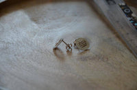 Load image into Gallery viewer, Ohrstecker 925 Sterling Silber Gitter rund gebürstet - chic-net.de
