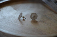 Load image into Gallery viewer, Ohrstecker 925 Sterling Silber Knopf rund gebürstet - chic-net.de
