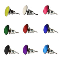 Load image into Gallery viewer, Ohrstecker bunt rund 8 mm gewölbt Stecker Acryl Unisex Ohrringe Edelstahl nickelfrei - chic-net.de
