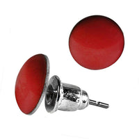 Load image into Gallery viewer, Ohrstecker bunt rund 8 mm gewölbt Stecker Acryl Unisex Ohrringe Edelstahl nickelfrei - chic-net.de
