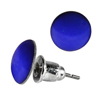 Load image into Gallery viewer, Ohrstecker bunt rund 8 mm gewölbt Stecker Acryl Unisex Ohrringe Edelstahl nickelfrei - chic-net.de
