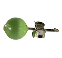 Load image into Gallery viewer, Ohrstecker Katzenauge grün Kristallglas 925 Sterlingsilber - chic-net.de
