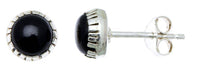 Cargar imagen en el visor de la galería, Ohrstecker Silber Rand Amethyst lila rund 3,5 mm 925er Sterling Silber Stein Silberohrstecker - chic-net.de
