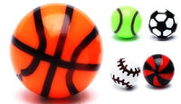 Load image into Gallery viewer, Ohrstecker Sport Ball rund 6 mm Acryl Unisex Ohrringe Edelstahl nickelfrei Tennis Fußball Basketball - chic-net.de
