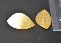 Load image into Gallery viewer, Ohrstecker vergoldet 925 Silber Blatt 33mm - chic-net.de
