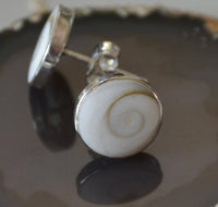 Load image into Gallery viewer, Ohstecker Shiva Auge rund 925 Silber 6mm 10mm 12mm - chic-net.de
