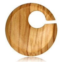 Cargar imagen en el visor de la galería, Olivenholz Piercing Hoop Kreis Creole hell 4mm 6mm - chic-net.de
