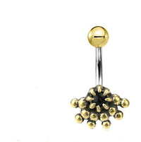 Load image into Gallery viewer, Bauchnabel Piercing Brass Edelstahl Auge Stein Kristall - chic-net.de
