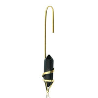 Load image into Gallery viewer, Stein Hexagon Ohr Hook 2mm Piercing Brass gold antik Türkis Onyx Ohrhänger lang - chic-net.de
