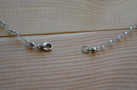 Cargar imagen en el visor de la galería, Perlen Halskette Kristallperlen braun 43,5cm Schmuckdraht - chic-net.de
