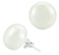 Load image into Gallery viewer, Perlen Ohrstecker Perlenohrstecker Süßwasser Zuchtperlen Silberohrstecker 925er Sterling Silber Ohrringe Damen - chic-net.de
