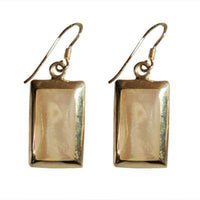 Cargar imagen en el visor de la galería, Perlmutt Muschel Ohrringe 20 mm Rechtecke 925er Sterlingsilber schillernd eingefasst - chic-net.de
