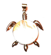 Cargar imagen en el visor de la galería, Perlmutt Muschel Silberanhänger Anhänger Kette 925er Sterling Silber Schildkröte - chic-net.de

