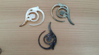 Load image into Gallery viewer, Perlmutt Piercing 3mm Spirale Blume Spitze Expander Muschel filigran geschnitzt - chic-net.de

