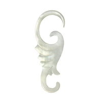 Load image into Gallery viewer, Perlmutt Piercing Hooks Spiralen 2mm 3mm Expander Muschel filigran geschnitzt - chic-net.de
