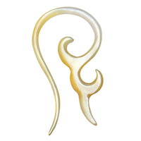 Load image into Gallery viewer, Perlmutt Piercing Hooks Spiralen 2mm 3mm Expander Muschel filigran geschnitzt - chic-net.de
