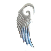 Load image into Gallery viewer, Perlmutt Piercing Hooks Spiralen Flügel 2mm 3mm 4mm Expander Muschel geschnitzt - chic-net.de
