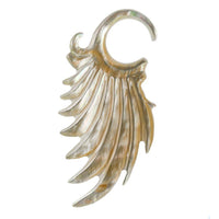Load image into Gallery viewer, Perlmutt Piercing Hooks Spiralen Flügel 2mm 3mm 4mm Expander Muschel geschnitzt - chic-net.de
