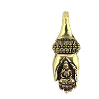 Load image into Gallery viewer, Piercing 36g Ohrgewicht Brass 6mm Buddha Hand - chic-net.de
