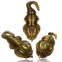 Load image into Gallery viewer, Piercing 90g Ohrgewicht Brass gold Tropfen Hook 6mm - chic-net.de
