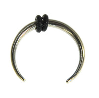 Load image into Gallery viewer, Piercing Edelstahl Horseshoe Gummiringe silber Nase Ohr - chic-net.de
