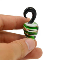 Cargar imagen en el visor de la galería, Piercing Feuerglas Tropfen Dehnschnecke 6mm - chic-net.de
